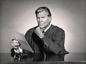 Black and white portrait of a judge by Unbekannt Unbekannt